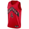 Toronto Raptors Scottie Barnes #4 2022/23 Swingman Jersey Red for men - Association Edition - uafactory