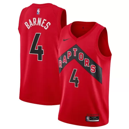 Toronto Raptors Scottie Barnes #4 2022/23 Swingman Jersey Red for men - Association Edition - uafactory