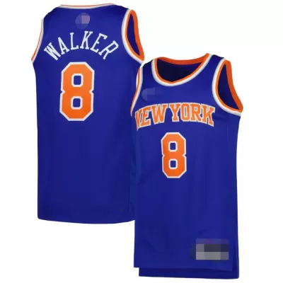 New York Knicks Kemba Walker #8 22/23 Swingman Jersey Blue for men - Association Edition - uafactory