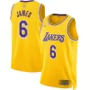 Los Angeles Lakers LeBron James #6 2022/23 Swingman Jersey Gold for men - Association Edition - uafactory