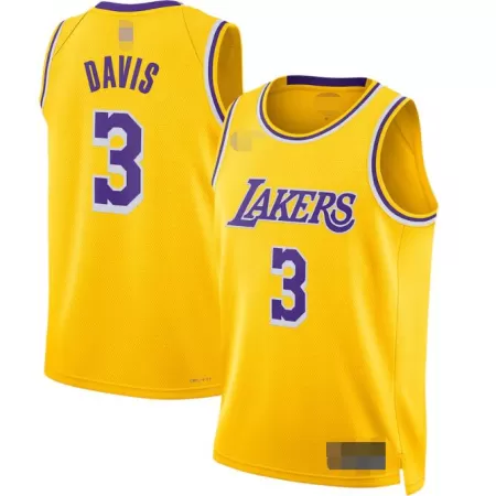 Los Angeles Lakers Anthony Davis #3 22/23 Swingman Jersey Gold for men - Association Edition - uafactory