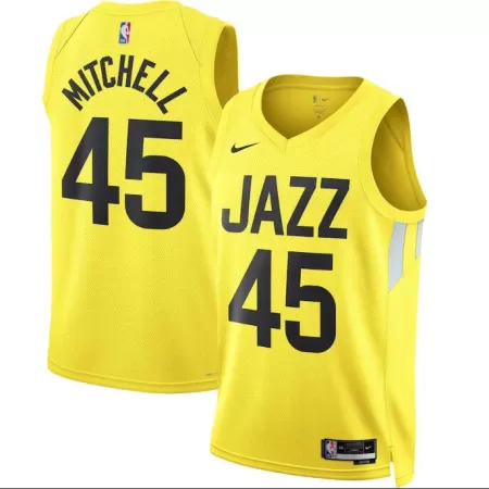 Utah Jazz Donovan Mitchell #45 22/23 Swingman Jersey Gold for men - Association Edition - uafactory
