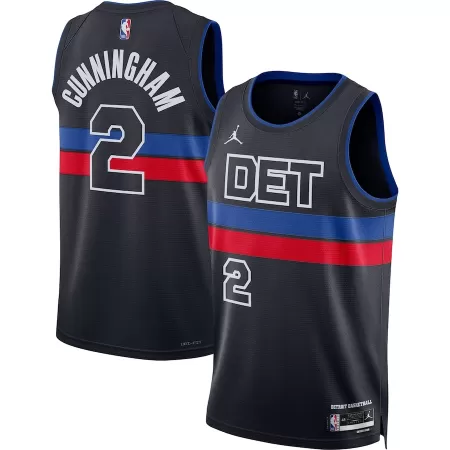 Detroit Pistons Cade Cunningham #2 2022/23 Swingman Jersey Black for men - Statement Edition - uafactory