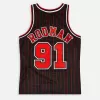 Men's Chicago Bulls Dennis Rodman #91 Black Retro Jersey 1995/96 - uafactory