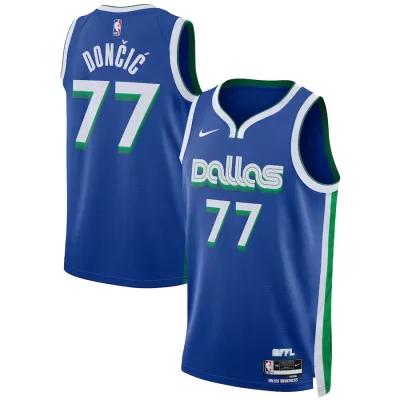 Dallas Mavericks Luka Doncic #77 2022/23 Swingman Jersey Blue for men - City Edition - uafactory