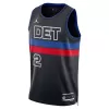 Detroit Pistons Cade Cunningham #2 2022/23 Swingman Jersey Black for men - Statement Edition - uafactory