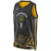 Men's Golden State Warriors Klay Thompson #11 Black Retro Jersey 2022/23 - City Edition - uafactory