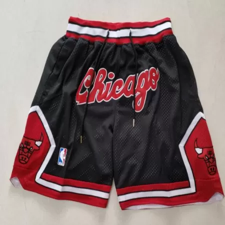 Men's Chicago Bulls Black Basketball Shorts - uafactory