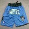 Men's Minnesota Timberwolves Blue Basketball Shorts - uafactory