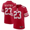 Men San Francisco 49ers McCaffrey #23 Scarlet Game Jersey - uafactory