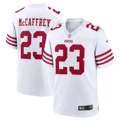 Men San Francisco 49ers McCaffrey #23 White Game Jersey - uafactory