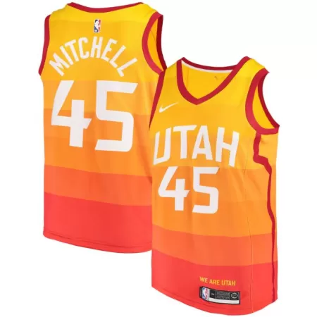 Utah Jazz Donovan Mitchell #45 Swingman Jersey Orange for men - City Edition - uafactory