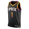 Phoenix Suns Devin Booker #1 22/23 Swingman Jersey Black for men - Statement Edition - uafactory