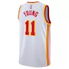 Atlanta Hawks Trae Young #11 2022/23 Swingman Jersey White for men - Association Edition - uafactory