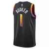 Phoenix Suns Devin Booker #1 22/23 Swingman Jersey Black for men - Statement Edition - uafactory