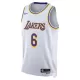 Los Angeles Lakers LeBron James #6 2022/23 Swingman Jersey White for men - Association Edition - uafactory