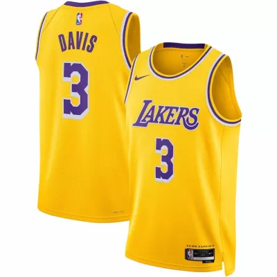 Chicago Bulls Anthony Davis #3 22/23 Swingman Jersey Gold for men - Association Edition - uafactory