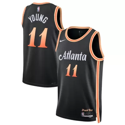 Atlanta Hawks Trae Young #11 22/23 Swingman Jersey Black for men - City Edition - uafactory