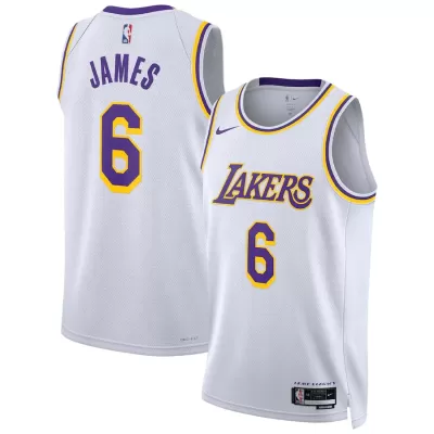 Los Angeles Lakers LeBron James #6 2022/23 Swingman Jersey White for men - Association Edition - uafactory