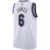 Los Angeles Lakers LeBron James #6 2022/23 Swingman Jersey White for men - City Edition - uafactory