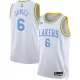 Los Angeles Lakers LeBron James #6 2022/23 Swingman Jersey White for men - Classic Edition - uafactory