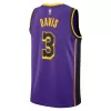 Los Angeles Lakers Anthony Davis #3 22/23 Swingman Jersey Purple for men - Statement Edition - uafactory