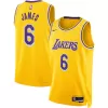 Los Angeles Lakers LeBron James #6 2022/23 Swingman Jersey Gold for men - Association Edition - uafactory