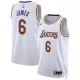 Los Angeles Lakers LeBron James #6 2022/23 Swingman Jersey White for men - Association Edition - uafactory