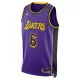 Los Angeles Lakers LeBron James #6 2022/23 Swingman Jersey Purple for men - Statement Edition - uafactory