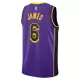 Los Angeles Lakers LeBron James #6 2022/23 Swingman Jersey Purple for men - Statement Edition - uafactory