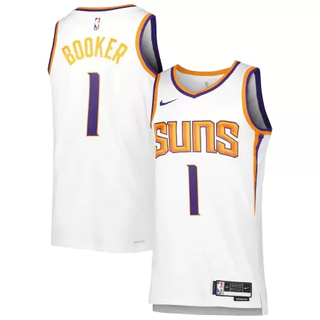 Phoenix Suns Devin Booker #1 22/23 Swingman Jersey White for men - Association Edition - uafactory