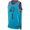 Phoenix Suns Devin Booker #1 22/23 Swingman Jersey Turquoise for men - City Edition - uafactory