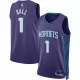 Charlotte Hornets LaMelo Ball #1 22/23 Swingman Jersey Purple for men - Statement Edition - uafactory