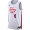 Philadelphia 76ers Tyrese Maxey #0 22/23 Swingman Jersey White for men - City Edition - uafactory