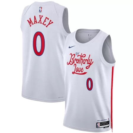 Philadelphia 76ers Tyrese Maxey #0 22/23 Swingman Jersey White for men - City Edition - uafactory
