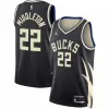 Milwaukee Bucks Khris Middleton #22 22/23 Swingman Jersey Black for men - Statement Edition - uafactory