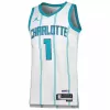 Charlotte Hornets Ball #1 2022/23 Swingman Jersey White for men - Association Edition - uafactory