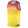 Philadelphia 76ers Joel Embiid #21 All-Star Game 22/23 Swingman Jersey Orange for men - uafactory