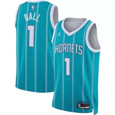 Charlotte Hornets LaMelo Ball #1 2022/23 Swingman Jersey Green for men - Association Edition - uafactory