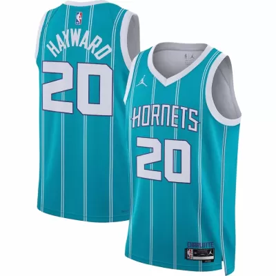 Charlotte Hornets Gordon Hayward #20 2022/23 Swingman Jersey Green for men - Association Edition - uafactory