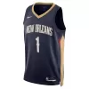 New Orleans Pelicans Zion Williamson #1 22/23 Swingman Jersey Navy for men - Association Edition - uafactory