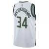 Milwaukee Bucks Bucks Antetokounmpo #34 2022/23 Swingman Jersey White for men - Association Edition - uafactory