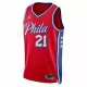 Philadelphia 76ers Joel Embiid #21 22/23 Swingman Jersey Red for men - Statement Edition - uafactory