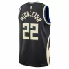 Milwaukee Bucks Khris Middleton #22 22/23 Swingman Jersey Black for men - Statement Edition - uafactory