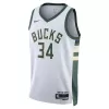 Milwaukee Bucks Bucks Antetokounmpo #34 2022/23 Swingman Jersey White for men - Association Edition - uafactory