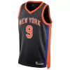 New York Knicks RJ Barrett #9 22/23 Swingman Jersey Black for men - City Edition - uafactory