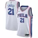 Philadelphia 76ers Joel Embiid #21 22/23 Swingman Jersey White for men - Association Edition - uafactory