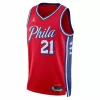 Philadelphia 76ers Joel Embiid #21 22/23 Swingman Jersey Red for men - Statement Edition - uafactory