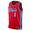 Philadelphia 76ers James Harden #1 22/23 Swingman Jersey Red for men - Statement Edition - uafactory