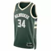 Milwaukee Bucks Bucks Antetokounmpo #34 2022/23 Swingman Jersey Green for men - Association Edition - uafactory